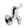 Water tap with Zein fitting, 1/2 ", flat handle, zinc, crane-bugs, chromium