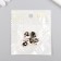 Decor for creativity metal, enamel "Heart Yin-Yang" gold 0.3x1.4x1.6 cm