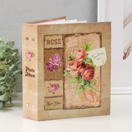 Photo album for 200 photos 10x15 cm "Bouquet. Red rose"
