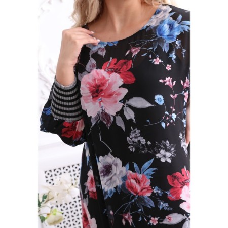 Female dress, size 50, black color-10