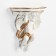 Wallness Decor-Column "Angel, 23.2 x 22 cm, white with gold