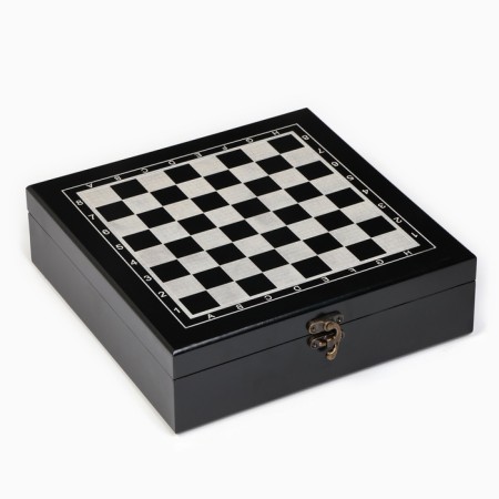 Set 4 in 1: chess, domino, 2 deck of cards, 25 x 25 cm-9