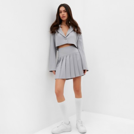 Skirt in the fold MIST BASE, p. 42, gray-1