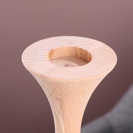 Candlestick, model No. 3, 9 x 25 cm, beech-2
