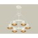 Suspended Ambrella Light, XR92031002, GX53 LED 12 W, white sand, yellow gold, transparent