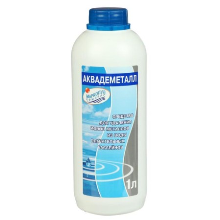 Liquid remedy for removing metals from water "Aquademetall", bottle, 1 liter-3