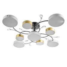 Assami chandelier 9XLED 216W 3000-6000K white-gold 93x93x21 cm Bayerlux