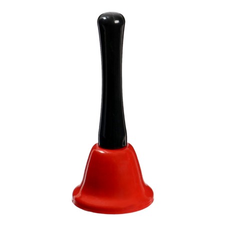Metal bell, desktop call "Funk", 12.5 x 5 cm, red