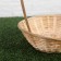 Wicker basket, bamboo, natural color, low