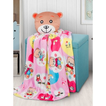 Pillow - toy Bear, size 35x28 cm, beige color-2