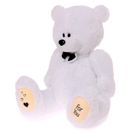 Soft toy "Bear Deddy", white color, 100 cm-1