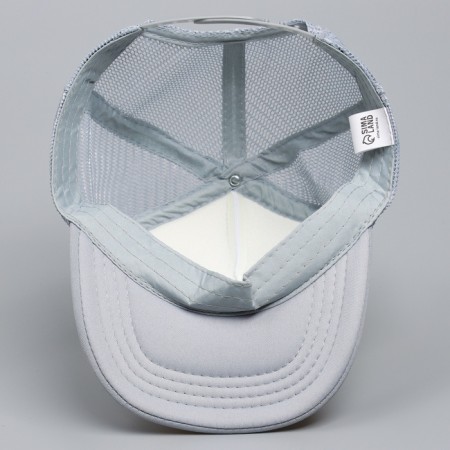 Baby cap for a boy with a Sport grid, gray color, rr 52-54, 5-7 years old-7