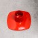Square Square Metal for 1 candle, 7x3 cm, red