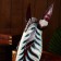 Mask "Zebra" tree 50x15x7 cm