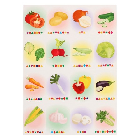 Magnetic set "Letters sticking. Vegetables"-4