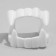 Frock "Vampire fangs", white color