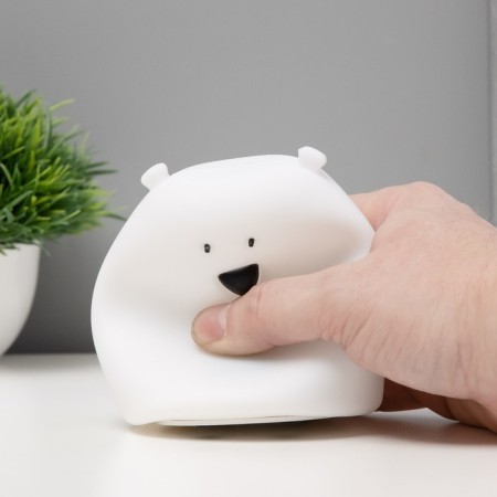 Nightlight "Antistress Cyaksh Bear" Led RGB from batteries 3AAA 9x9x10.5 cm Risalux-8