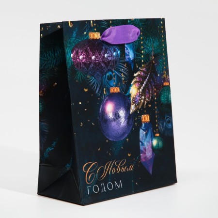 Laminated vertical packet “Feren by lights”, 12 x 15 x 5.5 cm, New Year-1