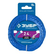 Flaim for a trimmer bison professional 71030-2.4, cross-section with a twisted square, d = 2.4 mm, 15 m