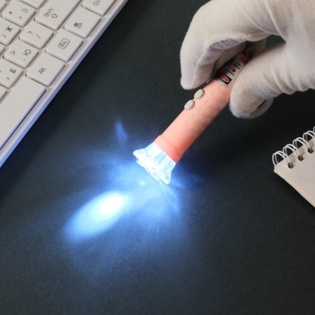 Laser pointer+flashlight "Pink" 3 modes shines, flashes, laser Lr44x3 pcs 3x3x9 cm-5