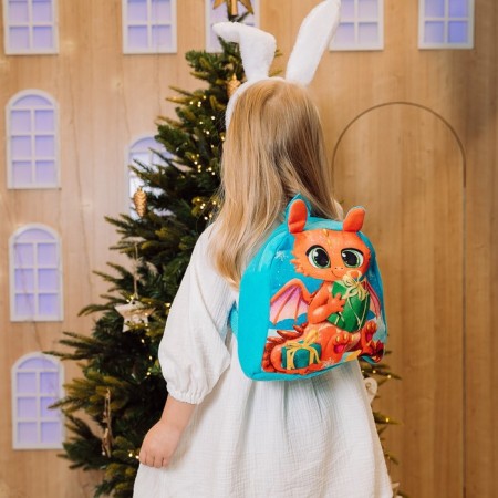 Baby backpack "Dragon smile", p. 24 × 24 cm-7