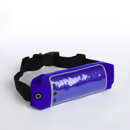 Board belt on lightning, reflective elements, blue color