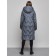 Coat insulated winter female, size 46, dark blue color