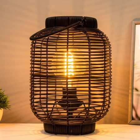 Bourmis table lamp E27 15W Black 22x22x30 cm Risalux-4