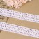 Knitted lace, 40 mm × 10 ± 1 m, white color