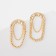 Earrings Metal "Style" Chain, Pin, Color Gold