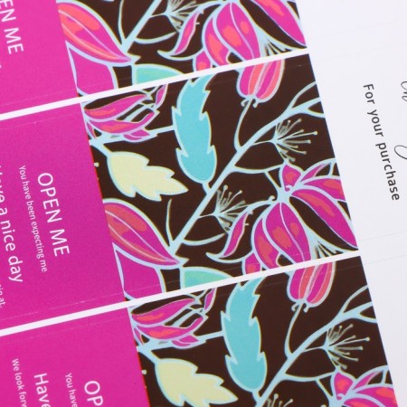 Sticker Paper Gratitude "leaves" set of 50 pcs 9x3 cm-1