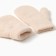 Baby mittens made of Mongolian wool, beige color, river 14