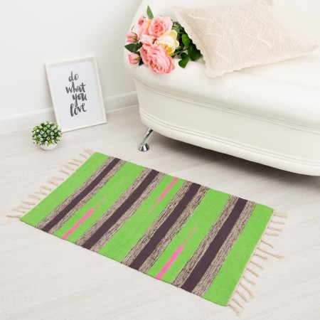 Stirip carpet, type1, size 50x80 cm (± 3 cm), cotton, color mix-9