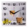 Watch Wall kitchen "Wine Break", silent, 25 x 25 cm, aa
