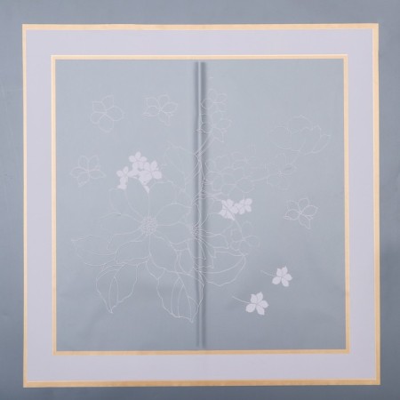 Matte flowers film, "Flowers with a border", 58x58cm, pink-2