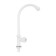 Tap for one water Zein Z2019, round handle, plastic, high R-shaped spout, white