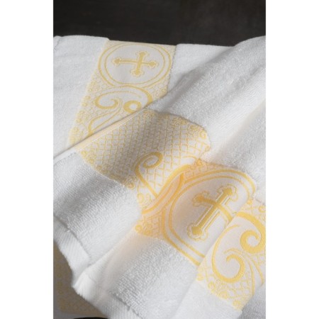 Arya Home Sarah towel, size 70x140 cm, white color-3