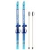 Ski -adolescent kit: skiing 120 cm, sticks 90 cm, color mix