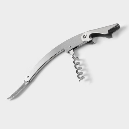 Coroner of the folding shares "Easiness", 11 cm, silver color-2