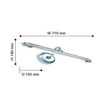 Wall lamp Artifex 710 mm, 105 mm, LED 10W-1