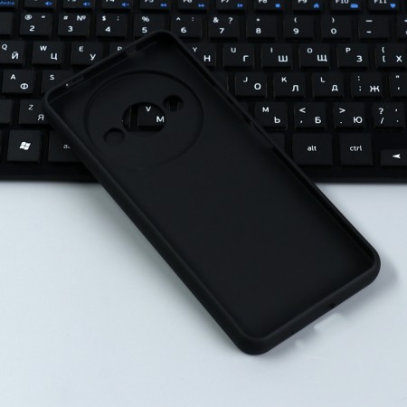 Borasco Mate case for Xiaomi Redmi A3, silicone, matte, black-2