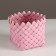 Kashpo wicker, d14khn11.5cm, pink
