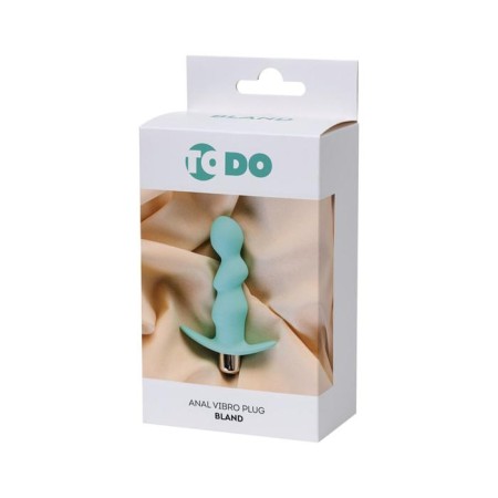Anal vibrovalok BLAND, silicone, mint color, size 12 cm, d = 2.8 cm-4