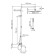 The shower system Wasserkraft A188.16.137.087.ch Thermo, tropical shower, thermostat, chrome