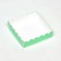 PVC cookie box, mint, 12 x 12 x 3 cm