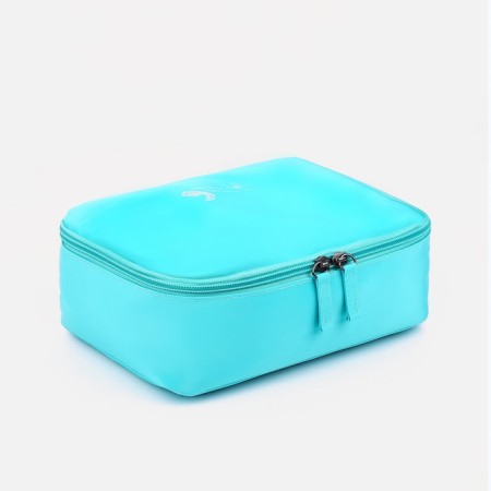Road cosmetic bag, mint color