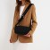 Women's bag quilted on the shoulder, lightning department, 25x14x6 cm, black color