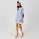 Women's shirt Minaku: Casual Collection Blue color, river 50