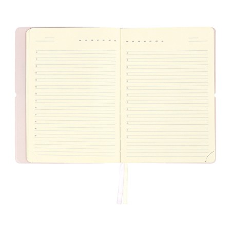 Diary of Leduced A5 136 DEVENTE sheets. Jane, soft pvc cover, elastic band, perforation, liesse, block 70, lilac-12