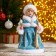 Snow Maiden "Blue fur coat, with a staff" with backlight, moves, 30 cm, blue
